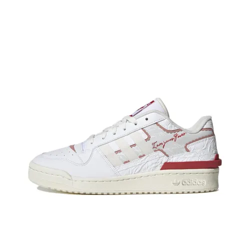 Adidas Calzini Forum Exhibit Low 2 'White Red' Women's