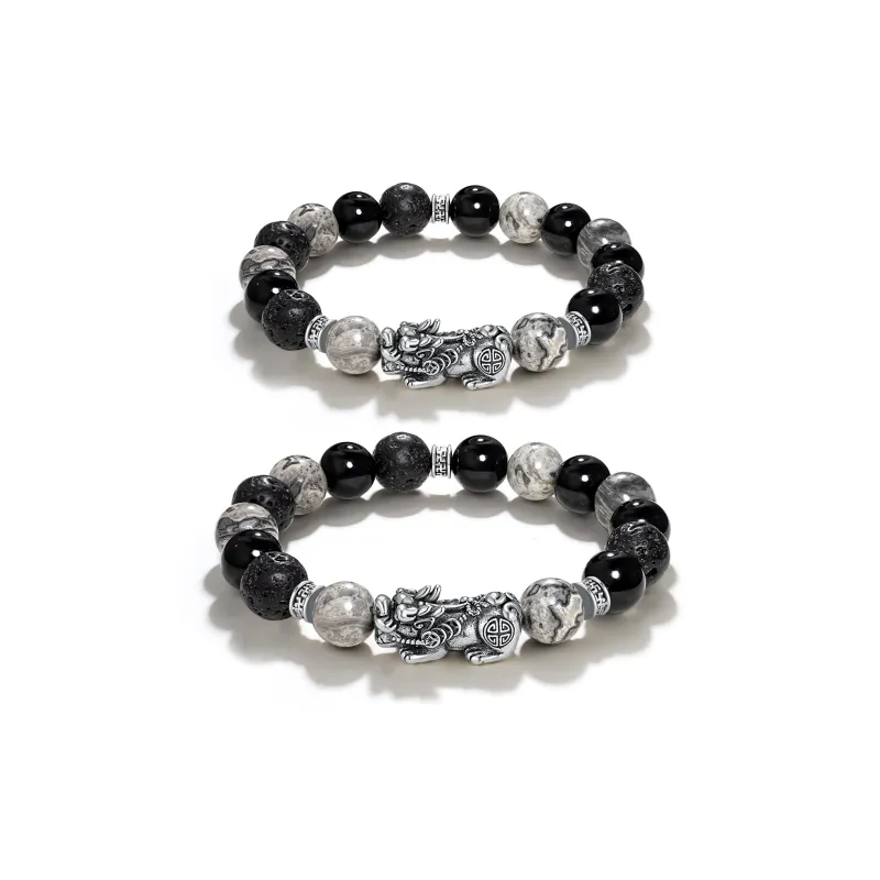 VOEX Map Stone Jade Bracelets Unisex-3