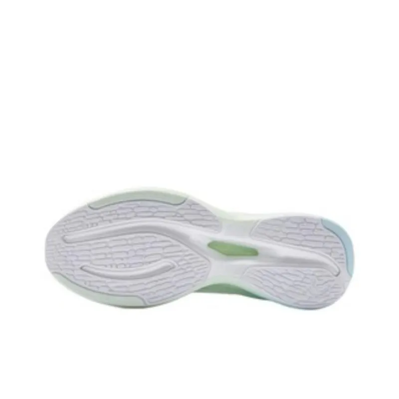 QIAODAN Flying Shadow Team1.0 Anti Slip Wear Resistant Low Top Running Shoes Women's White Green-4