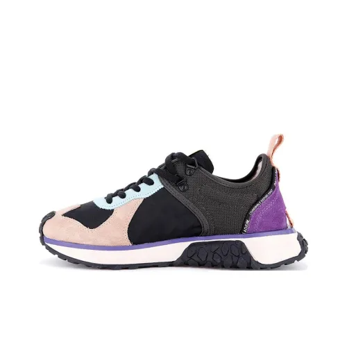 Palladium Troop Runner Low-Top Casual Shoes Unisex Black Pink