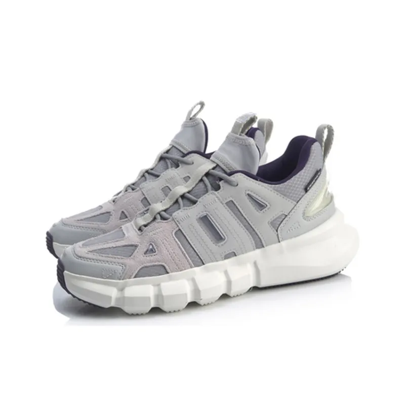LiNing Essence Infinite Lightweight Low-Top Vintage Basketball Shoes Unisex Snow Gray-2