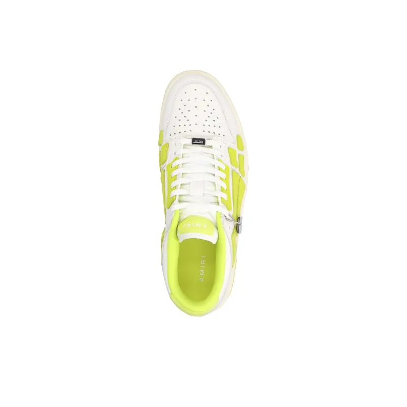 AMIRI Skel Top Low Stylish Skateboarding Shoes Women's White Green-3