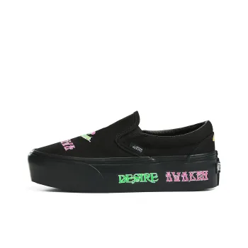 Vans Slip on Stackform 'Black Green Pink'