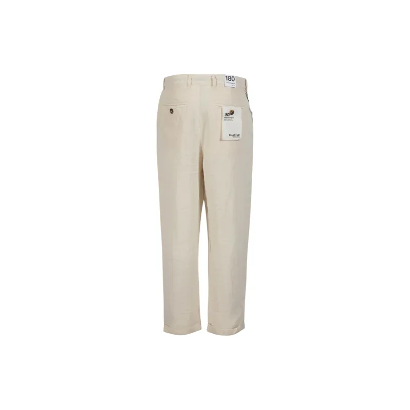SELECTED Casual Pants Men's Ecru-1