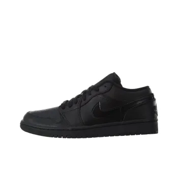 JORDAN 1 Low Black Black Noir