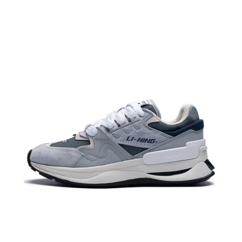LiNing 001 Innocence V2 Innocent V2 Durable Breathable Low Top Sports Casual Shoes Women's Gray Blue-0