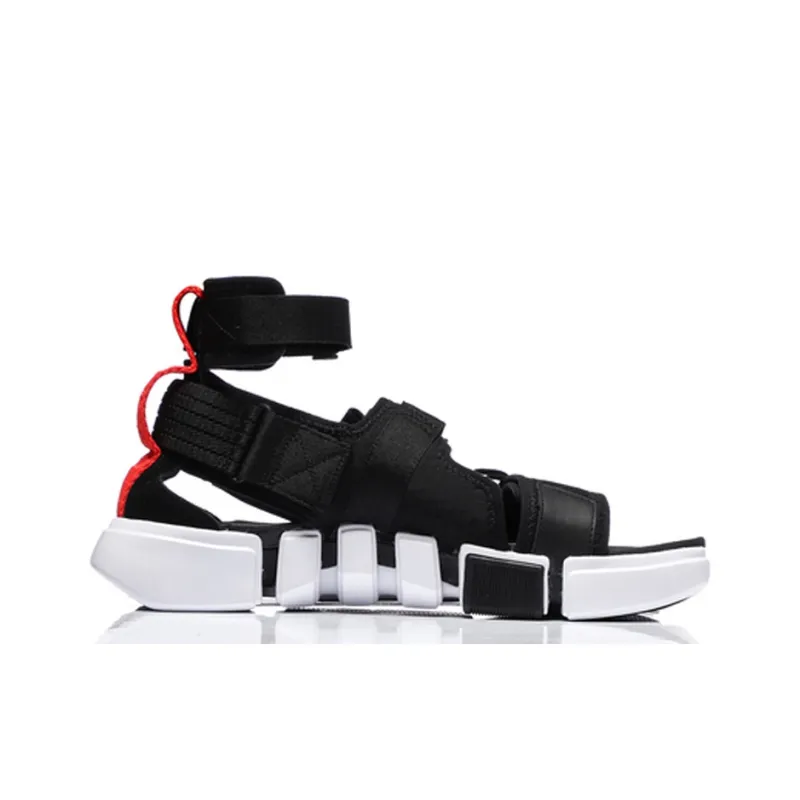 LiNing Platform Paris Fashion Apparel Zhou Beach Sandals Men's Black White-1