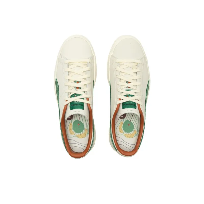 PUMA Clyde Fg Pristine White Vine Green-3