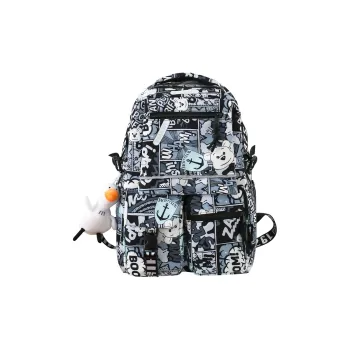 Travel Nylon Backpack Regular Unisex Black/Red/Blue/Purple