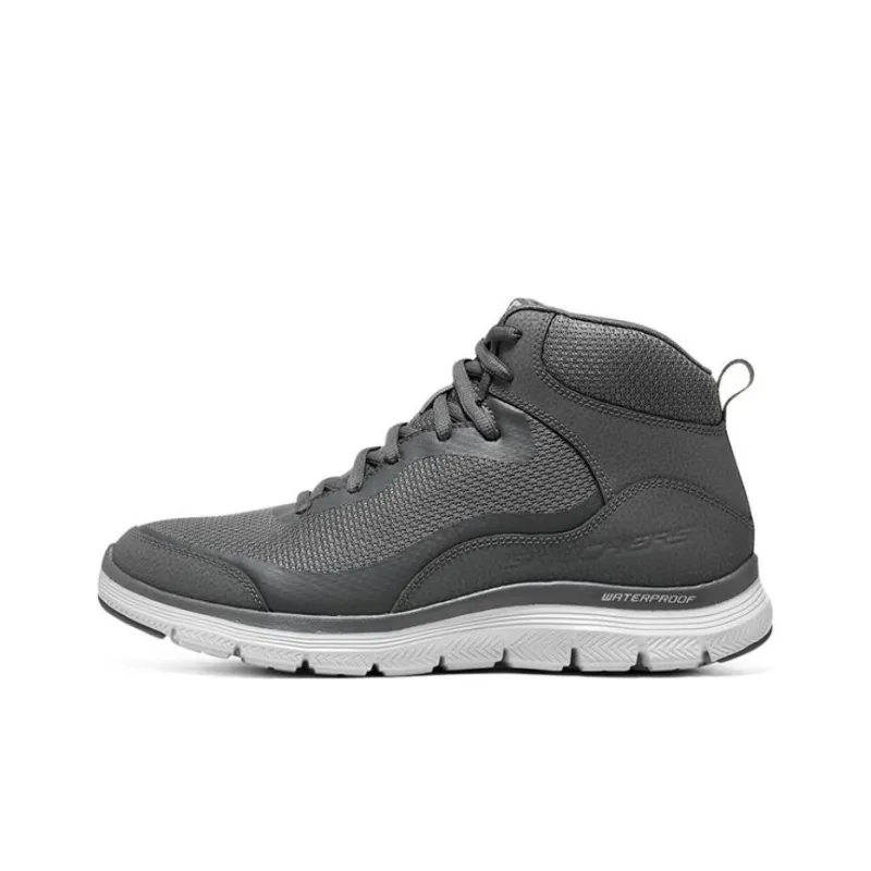 Skechers Flex Advantage 4.0 Slip Resistant, Abrasion Resistant, Thermal High Top Casual Shoes Men's Charcoal Gray-0