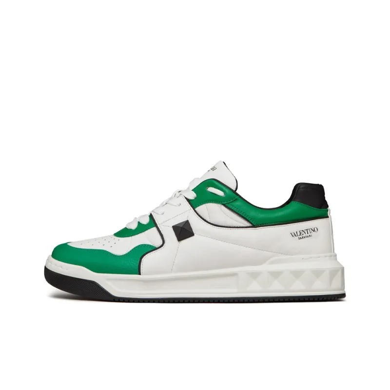 Valentino One Stud Low 'White Green'-0