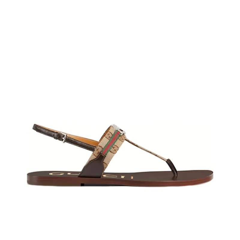 GUCCI Strap Sandals Women's Brown-1