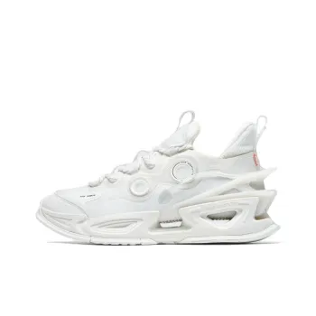 XTEP Sky Ride Collection Extreme Domain Slip Resistant Cushioning Low Top Sports Casual Shoes Sail White
