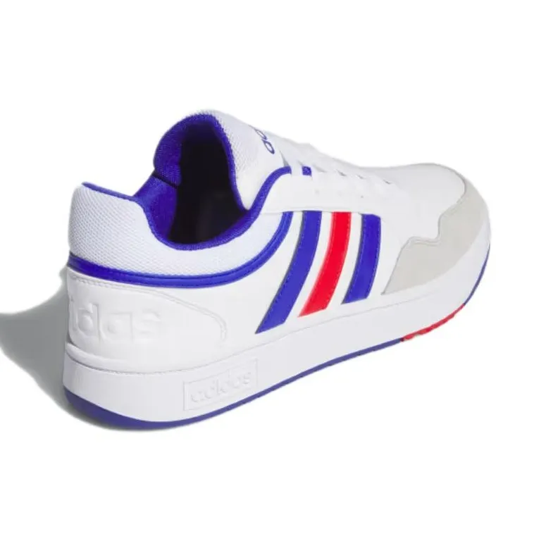 Adidas Hoops 3.0 Cloud White Lucid Blue Better Scarlet-1