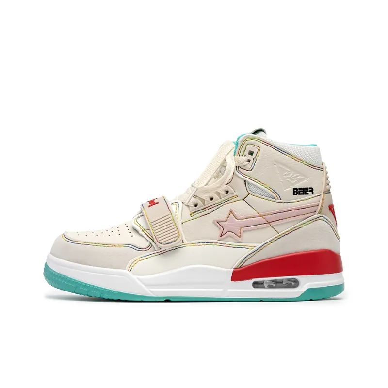 BEIER Star Dopamine Collection Gift Box Set Height Increasing High Top Skateboard Shoes Unisex Cheese Peach-1