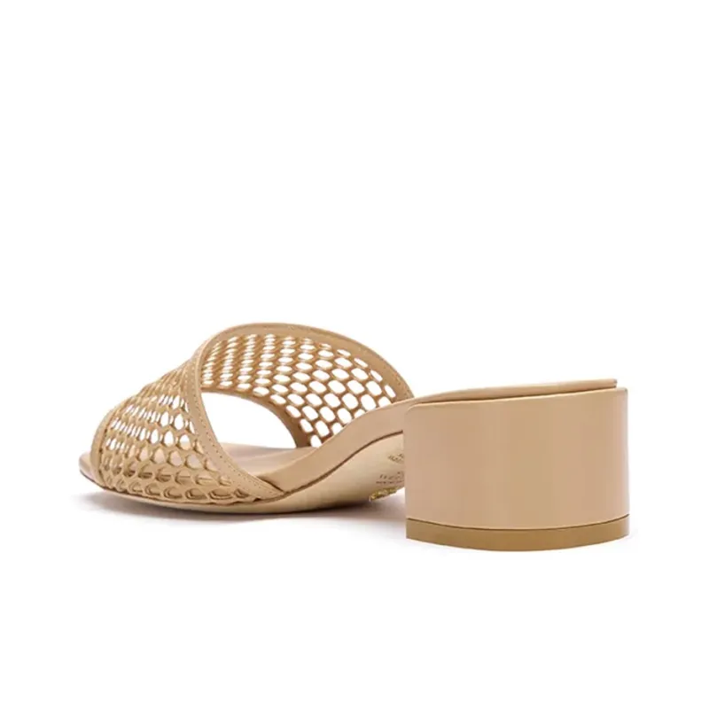 Stuart Weitzman/SW Cayman Slide Slippers Women's Nude Pink-3