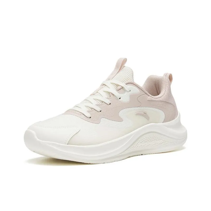 Anta Anti Slip Wear Resistant Low Top Running Shoes Women's Lotus Gray-1