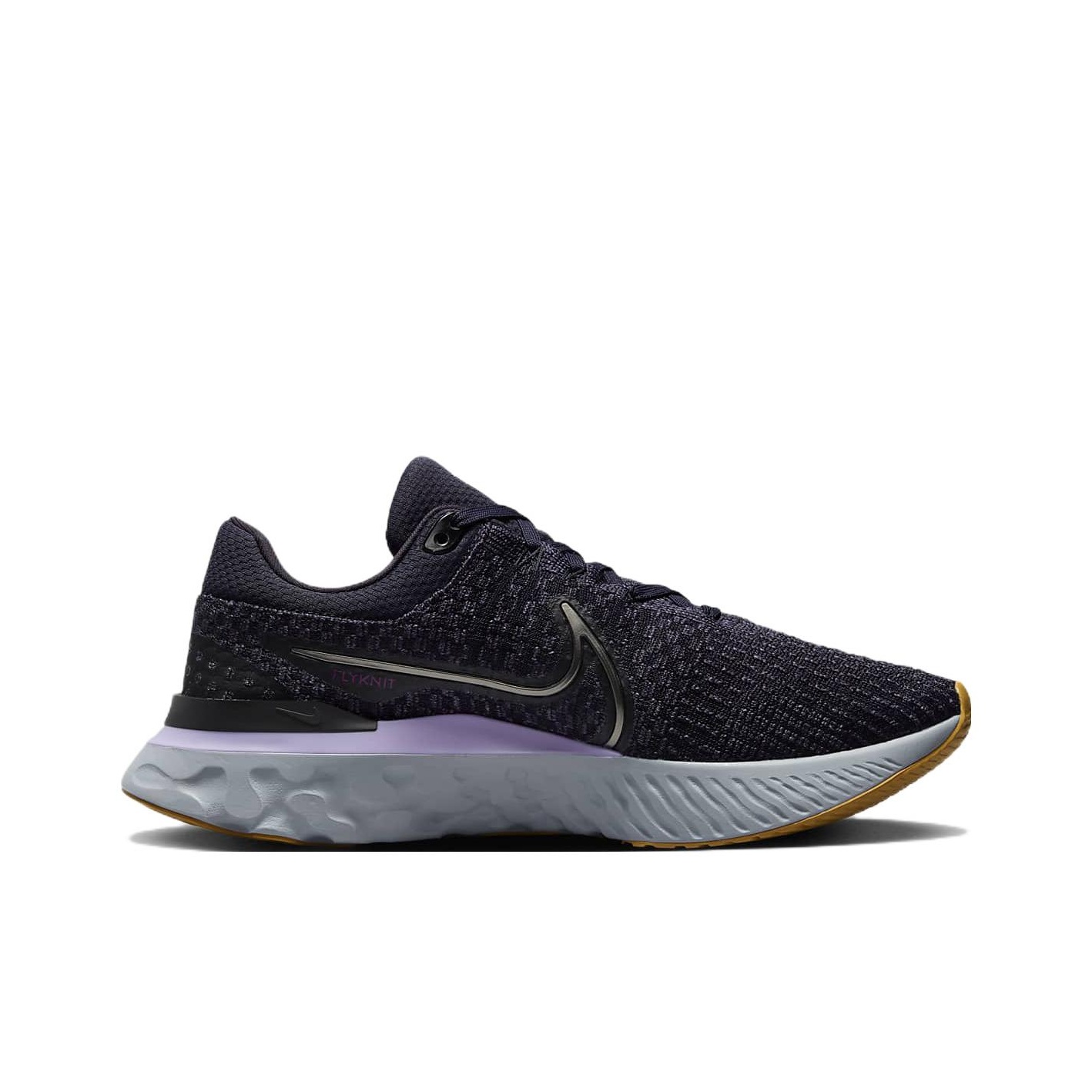 purple flyknit 3