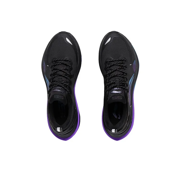 LiNing WuShi 5S 2.0 Cushioning Anti-Slip And Wear-Resistant Rebound Low-Top Running Shoes Black Blue Purple-2