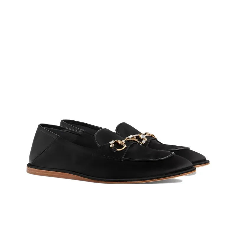 GUCCI Horsebit Loafers Women's Black-2