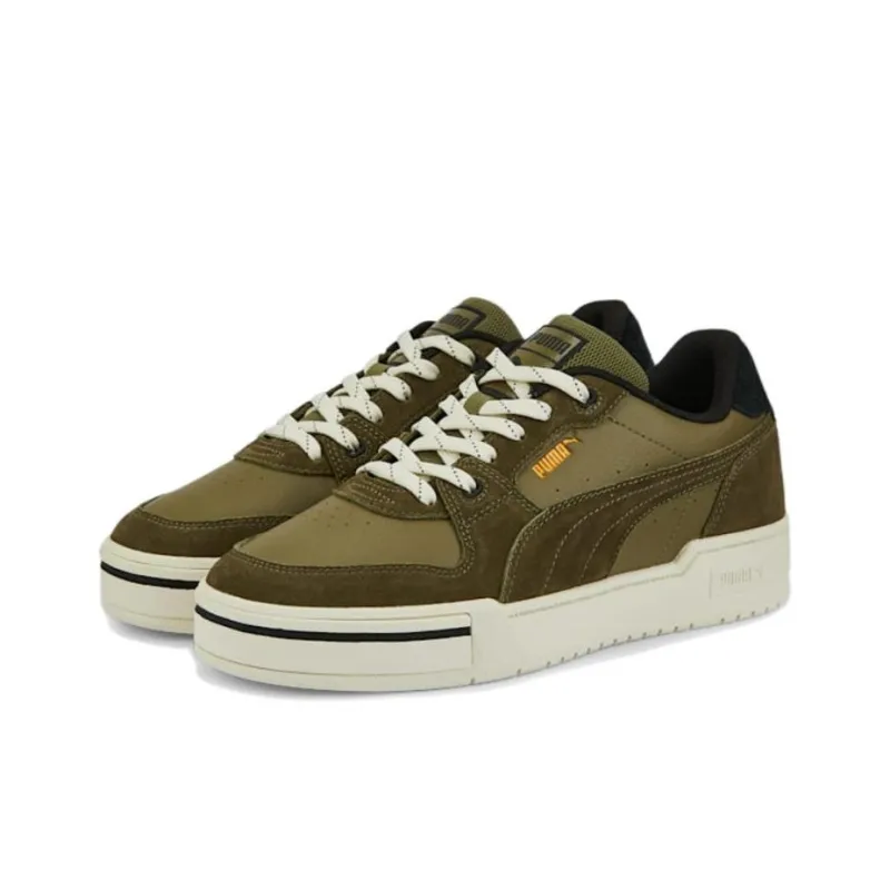 PUMA Ca Pro Lux Safari Slip-Resistant Cushioning Wear-Resistant Low-Top Skateboard Shoes Unisex Dark Olive-2