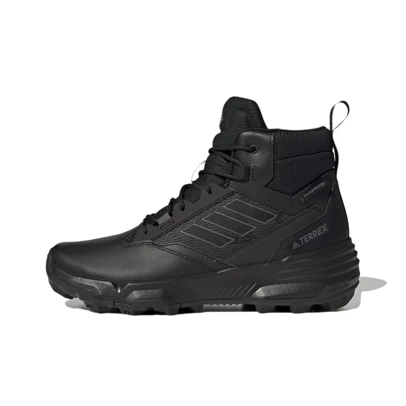 Adidas Terrex Unity Leather Mid Rain.RDY Black Grey-0