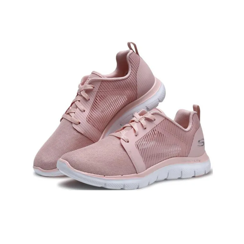 Skechers Flex Appeal 2.0 Cushioned Slip-Resistant Rebound Low-Top Sports Casual Shoes Women's Light Pink-2