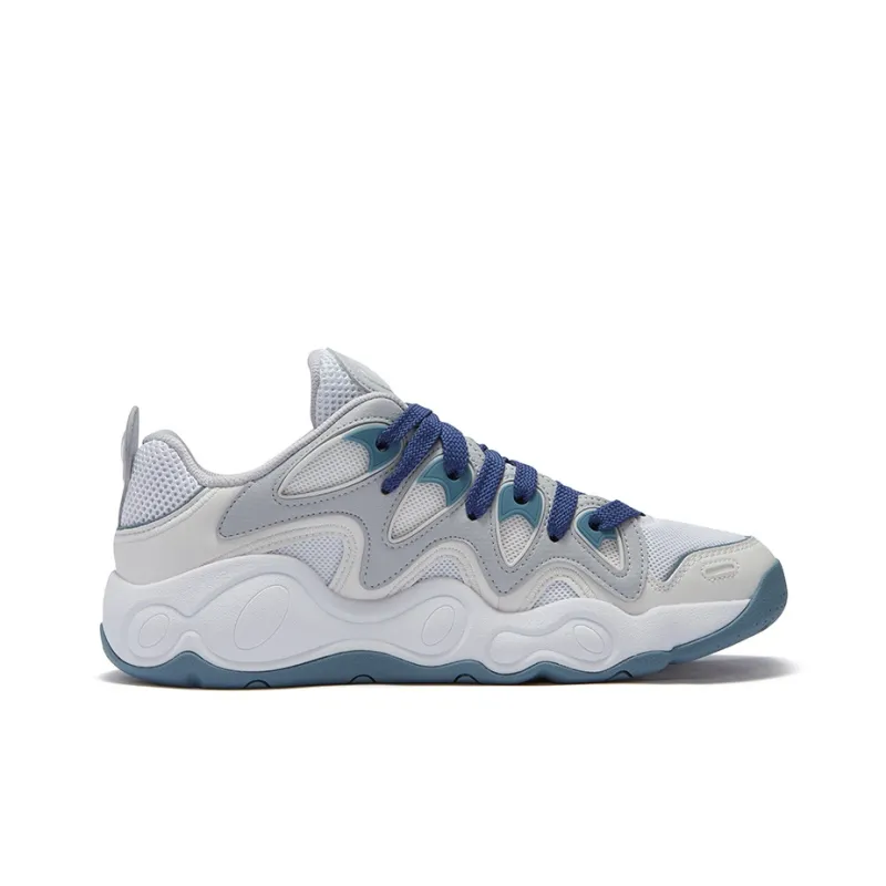 FILA FUSION VERTICAL Cushioning And Breathable Low Top Basketball Shoes Men's White Fragrance Snow-1