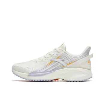 Anta A Grip Pro Lightweight Wear resistant And Non slip Low Top Running Shoes Women's White Purple Yellow