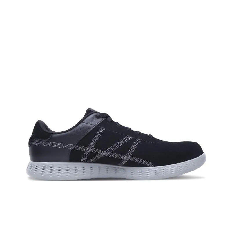 Skechers ON THE GO Glide Cushioning Anti-Slip And Wear-Resistant Low-Top Sports Casual Shoes Men's Black Gray Color-1