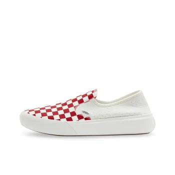 ComfyCush One Vans 'Checkerboard   Racing Red'