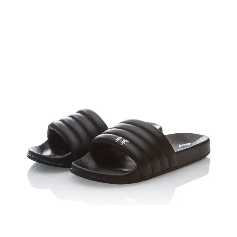 LiNing PFW X 2020 S/S Collection | Bubble Slide Women's Slippers - Black-2