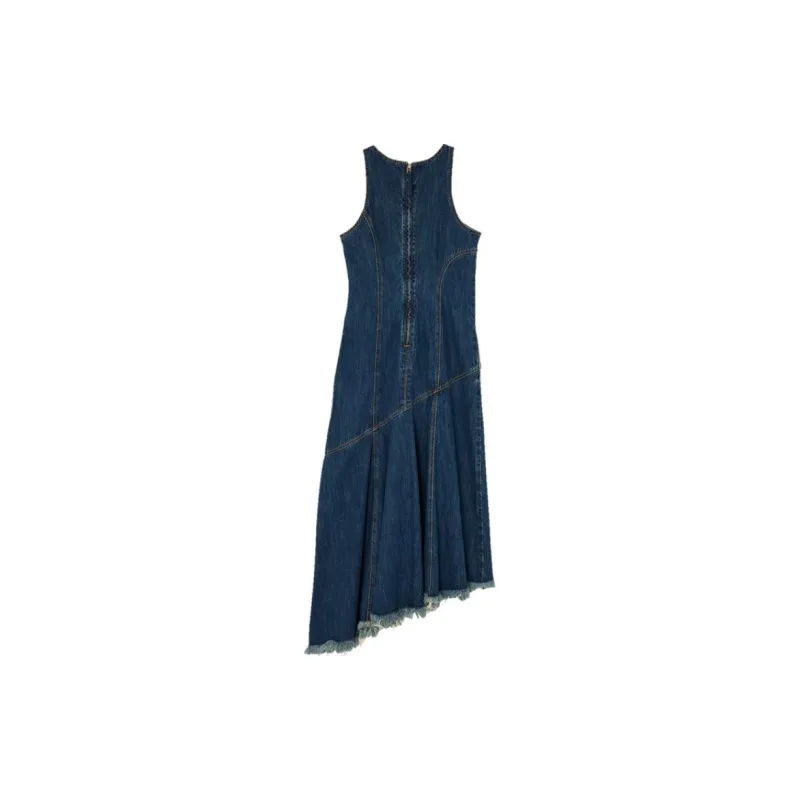 MOUSSY Sleeveless Dress Women's Blue-1