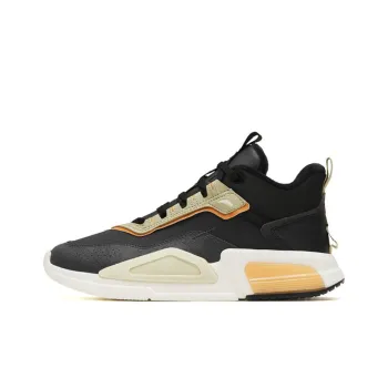Anta Rubik's Cube 4 Warm And Wear Resistant Mid Top Sports Casual Shoes Black Yellow