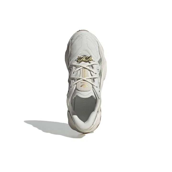 Ozweego Women's Adidas Originals 'White Linen Green Gum' Women's-4
