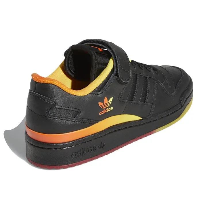 Adidas Forum Low Black Orange Yellow Gradient-3
