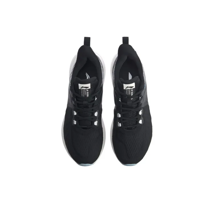 LiNing SOFT PLUS Plus Low Top Running Shoes Women's Black White-3