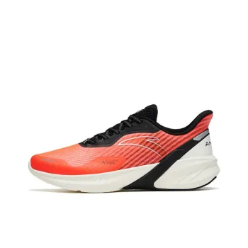 Anta DuCi4 Cushioned Slip Resistant Low Top Running Shoes Men's Red Black