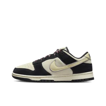 Nike Dunk Low Lx Black Suede Team Gold Women's