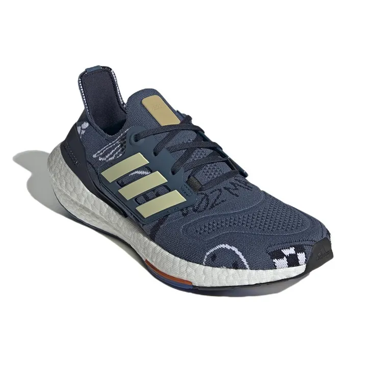 Adidas Ultraboost 22 Shoes 'Wonder Steel Almost Yellow Legend Ink'-2