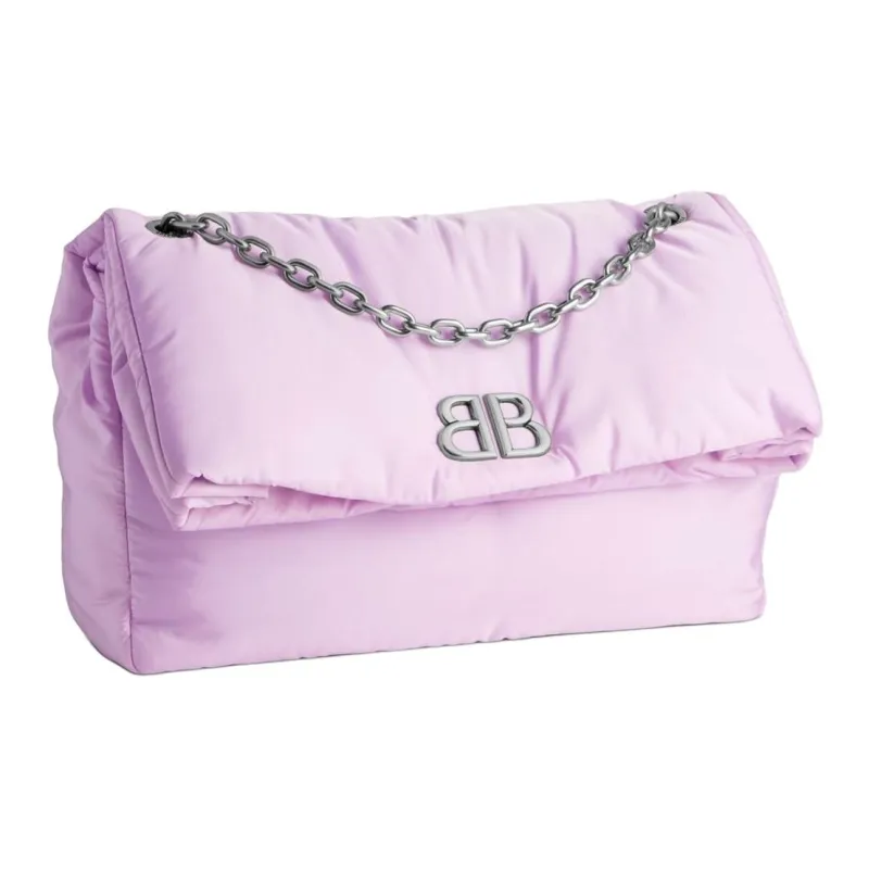 Balenciaga Nylon Handbag Shoulder Bag Women's Lavender-2