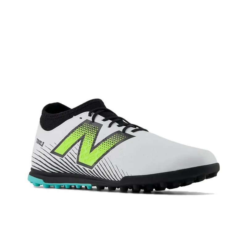 New Balance TF Rubber Broken Studs Anti Slip Wear Resistant Soccer Shoes Unisex White Black-1