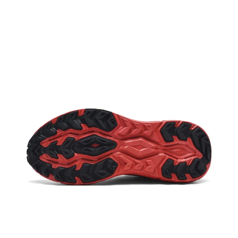 LOTTO Anti-Slip Wear-Resistant Breathable Lightweight Low-Top Trekking Shoes Men's Red Black-7