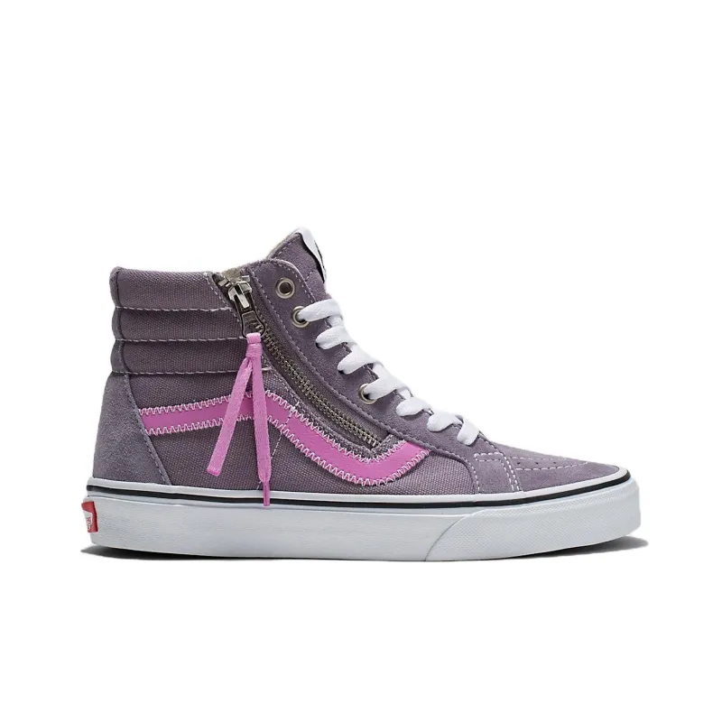 Vans Sk8Hi Reissue Side Zip 'Grey Pink'-1