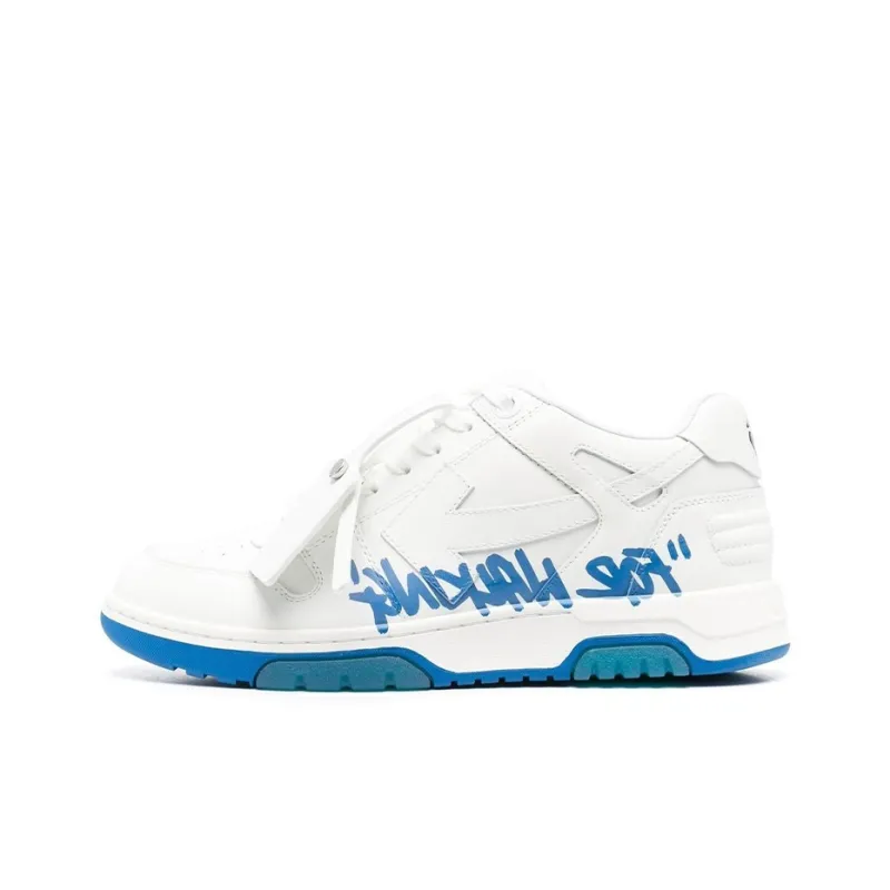 OFF WHITE Out Of Office Low Top For Walking Sneaker 'White Blue'-0