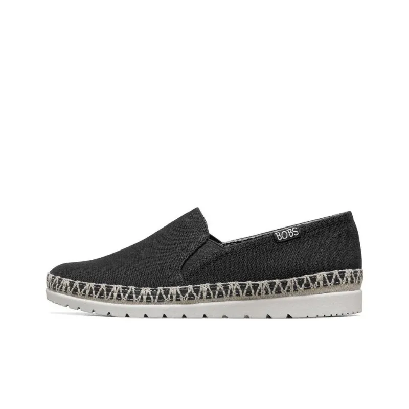 Skechers Bob's Flexpadrille 3.0 Anti-Slip And Wear-Resistant Rebound Low-Top Sports Casual Shoes Women's Black-0