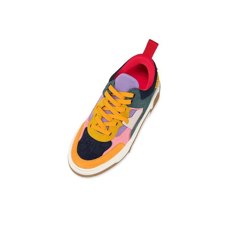 CL LUBOTING Astroloubi Low Top Skateboard Shoes Men's Yellow Green Pink-2