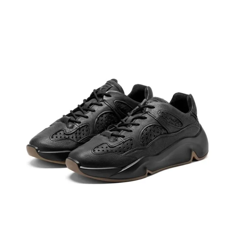 Ecco Tide Fun Low Top Chunky Sneakers Men's Black-2