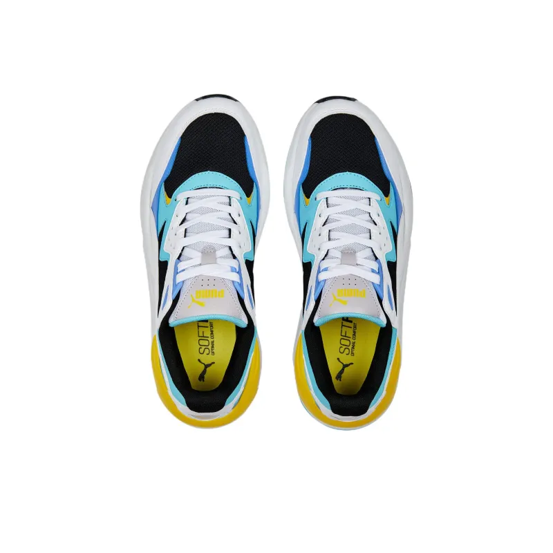 PUMA X-RAY Speed Trainers Anti-Slip Wear-Resistant Low-Top Sports Casual Shoes White Blue Yellow-3