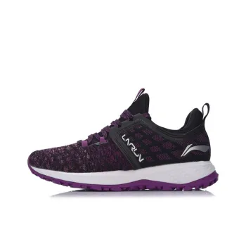 LINING Cloud 2017 Shield Running Shoes Women's Low Top Black/White/Purple